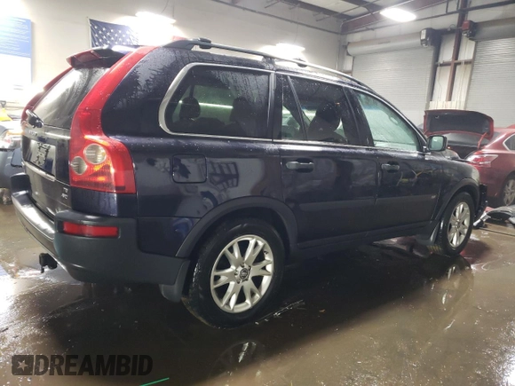 2005 Volvo XC90 with VIN YV1CZ911051174824, listed as a Copart auction lot 89026035 with 224,717 mi miles and Salvage Title. Bid and sale history available at carsss.com. Image 3.