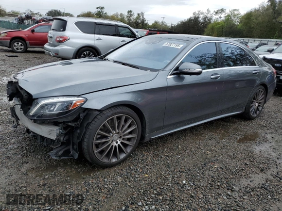 2016 Mercedes-Benz S 550 with VIN WDDUG8CB5GA243905, listed as a Copart auction lot 47827195 with 96,713 mi miles and Salvage Title. Bid and sale history available at carsss.com. Image 1.