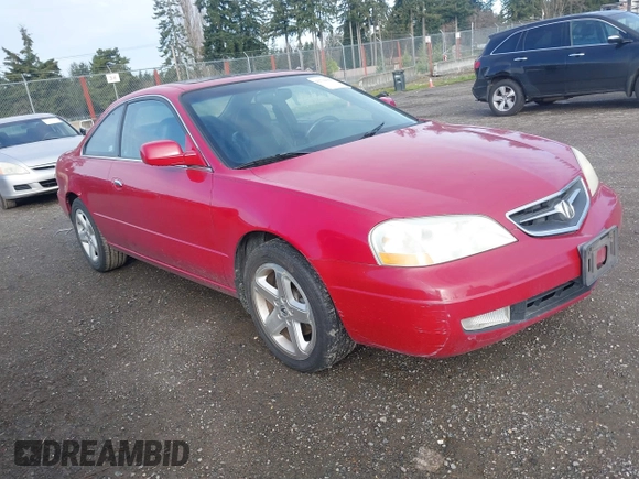 2002 Acura CL Type S with VIN 19UYA426X2A003995, listed as a IAAI auction lot 41794350 with 153,955 mi miles. Bid and sale history available at carsss.com. Image 1.