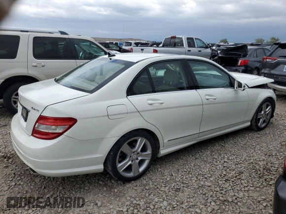 2011 Mercedes-Benz C 300 Sport with VIN WDDGF8BB8BR183114, listed as a Copart auction lot 55536235 with 132,824 mi miles and Salvage title. Bid and sale history available at DreamBid. Image 3.