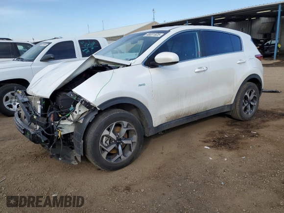 2022 Kia Sportage LX with VIN KNDPMCAC5N7000264, listed as a Copart auction lot 48331525 with 46,509 mi miles and Salvage Title. Bid and sale history available at carsss.com. Image 1.