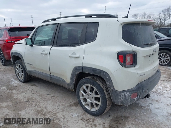 2020 Jeep Renegade Latitude with VIN ZACNJBBB7LPL57524, listed as a IAAI auction lot 41639559 with 126,742 mi miles. Bid and sale history available at carsss.com. Image 3.