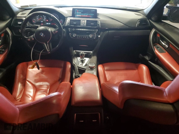 2017 BMW M3 with VIN WBS8M9C32H5G85663, listed as a Copart auction lot 66671733 with 99,140 mi miles. Bid and sale history available at carsss.com. Image 8.