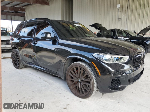 2022 BMW X5 xDrive40i with VIN 5UXCR6C0XN9M08766, listed as a Copart auction lot 51987215 with 30,997 mi miles and Salvage Title. Bid and sale history available at DreamBid. Image 4.