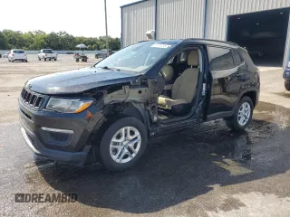 2018 Jeep Compass Sport with VIN 3C4NJCAB5JT411256, listed as a Copart auction lot 59189885 with 110,634 mi miles and Salvage title. Bid and sale history available at DreamBid. Image 1.