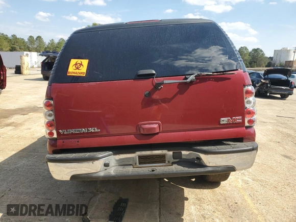 2006 GMC Yukon XL SLT with VIN 3GKFK16Z36G212304, listed as a Copart auction lot 48585925 with 0 mi miles and Salvage Title. Bid and sale history available at carsss.com. Image 6.