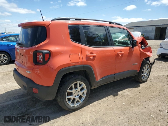 2020 Jeep Renegade Altitude with VIN ZACNJBBB6LPL22814, listed as a Copart auction lot 56070445 with 17,515 mi miles and Non repairable. Bid and sale history available at DreamBid. Image 3.