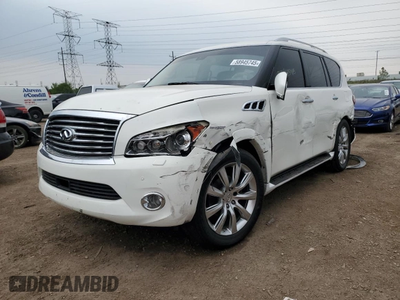 2012 Infiniti QX56 7-passenger с VIN JN8AZ2NE6C9017870, выставлен на аукционе Copart как лот 58945745 с пробегом 130 847 миль миль и Списание • Salvage title. История ставок и продаж доступна на DreamBid. Изображение 1.