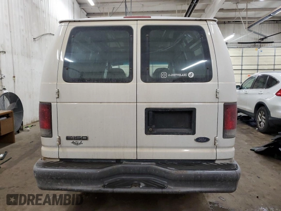 2007 Ford Econoline Cargo Commercial with VIN 1FTNE14W27DA38358, listed as a Copart auction lot 43933075 with 155,036 mi miles and Clean Title. Bid and sale history available at DreamBid. Image 6.