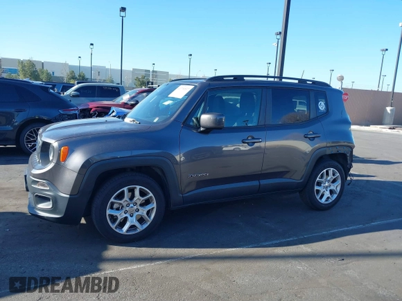 2018 Jeep Renegade Latitude with VIN ZACCJABB4JPJ03560, listed as a IAAI auction lot 41776537 with 72,504 mi miles and . Bid and sale history available at DreamBid. Image 15.