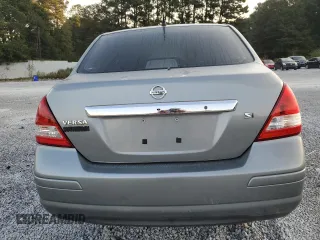 2007 Nissan Versa 1.8 SL with VIN 3N1BC11E67L420328, listed as a Copart auction lot 75806654 with 0 mi miles and Salvage Title. Bid and sale history available at carsss.com. Image 6.