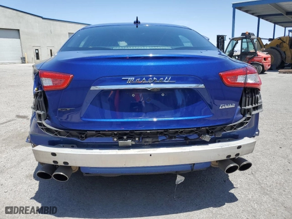 2019 Maserati Ghibli with VIN ZAM57XSA9K1322189, listed as a Copart auction lot 55374484 with 22,937 mi miles and Salvage Title. Bid and sale history available at carsss.com. Image 6.