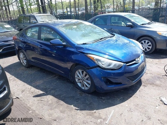 2015 Hyundai Elantra SE with VIN 5NPDH4AE4FH630370, listed as a IAAI auction lot 41983096 with 83,800 mi miles. Bid and sale history available at carsss.com. Image 1.