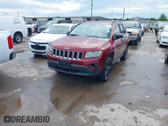 2017 Jeep Compass Sport SE with VIN 1C4NJDBBXHD104167, listed as a IAAI auction lot 42455982 with 171,872 mi miles and . Bid and sale history available at DreamBid. Image 2.