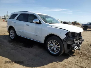 2014 Dodge Durango Citadel with VIN 1C4SDJETXEC331082, listed as a Copart auction lot 48679195 with 155,273 mi miles and Salvage title. Bid and sale history available at DreamBid. Image 4.
