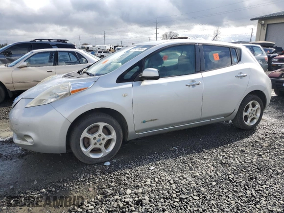 2011 Nissan LEAF SL-e with VIN JN1AZ0CP1BT007191, listed as a Copart auction lot 47877665 with 66,057 mi miles and Clean Title. Bid and sale history available at carsss.com. Image 1.