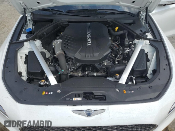 2022 Genesis G70 3.3T with VIN KMTG54TE7NU100743, listed as a Copart auction lot 71376494 with 23,561 mi miles and Salvage Title. Bid and sale history available at carsss.com. Image 13.