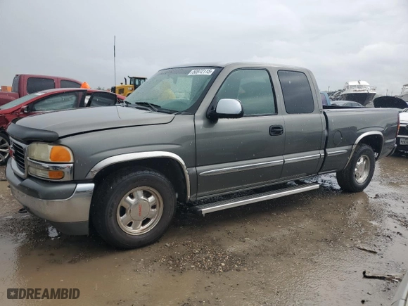 2002 GMC Sierra 1500 SLE with VIN 2GTEC19V521168547, listed as a Copart auction lot 50972115 with 77,313 mi miles and Clean Title. Bid and sale history available at carsss.com. Image 1.
