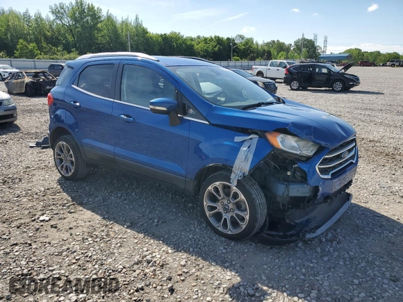 2018 Ford EcoSport Titanium z VIN MAJ6P1WL4JC196477, wystawiony jako Copart lot #54098085 z przebiegiem 62 073 mil mil oraz Szkody całkowita. Historia ofert i sprzedaży dostępna na DreamBid. Obrazek 4.