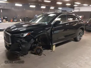 2024 Infiniti QX55 Luxe with VIN 3PCAJ5JRXRF105669, listed as a IAAI auction lot 42155781 with 17,556 mi miles and . Bid and sale history available at DreamBid. Image 18.