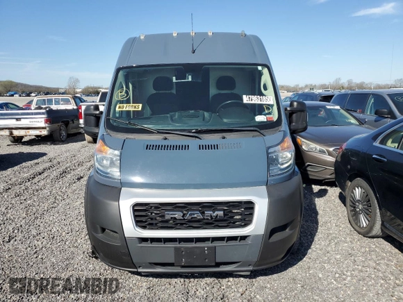 2020 Ram ProMaster Cargo with VIN 3C6URVJG1LE140156, listed as a Copart auction lot 47963185 with 50,845 mi miles and Clean Title. Bid and sale history available at carsss.com. Image 5.