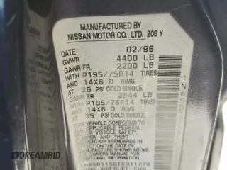 1996 Nissan Frontier XE z VIN 1N6SD11S0TC311270, wystawiony jako Copart lot #53870965 z przebiegiem 145 595 mil mil oraz Szkoda całkowita • Salvage title. Historia ofert i sprzedaży dostępna na DreamBid. Obrazek 12.