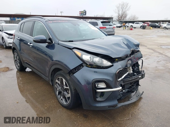 2021 Kia Sportage EX with VIN KNDPN3AC7M7920408, listed as a IAAI auction lot 41421579 with 70,921 mi miles and . Bid and sale history available at DreamBid. Image 1.
