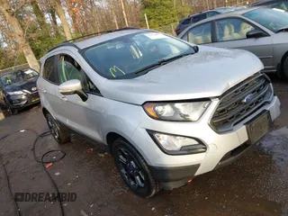 2018 Ford EcoSport SES with VIN MAJ6P1CL1JC189183, listed as a IAAI auction lot 41120875 with 95,741 mi miles and . Bid and sale history available at DreamBid. Image 1.