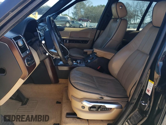 2012 Land Rover Range Rover HSE Lux with VIN SALMF1D41CA381092, listed as a Copart auction lot 48295575 with 194,952 mi miles and Salvage title. Bid and sale history available at DreamBid. Image 7.