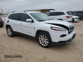 2015 Jeep Cherokee Limited with VIN 1C4PJLDB5FW765834, listed as a Copart auction lot 46186225 with 87,758 mi miles and Salvage Title. Bid and sale history available at DreamBid. Image 4.