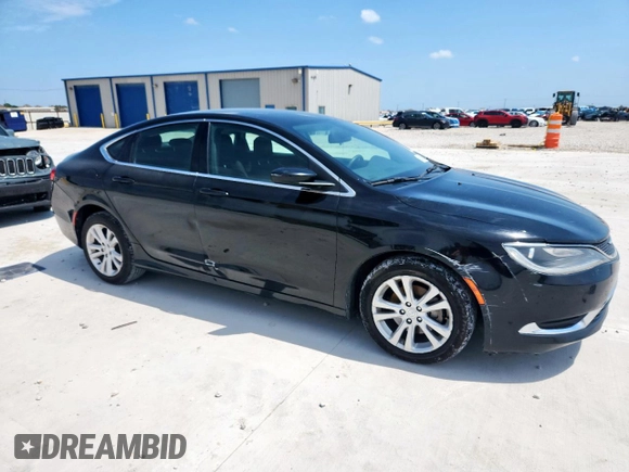 2015 Chrysler 200 Limited with VIN 1C3CCCAB0FN680374, listed as a Copart auction lot 60542615 with 241,857 mi miles and Salvage title. Bid and sale history available at DreamBid. Image 4.