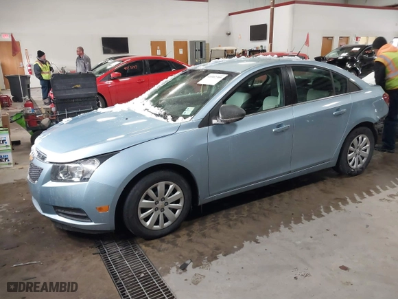 2011 Chevrolet Cruze LS with VIN 1G1PC5SHXB7156460, listed as a IAAI auction lot 41002385 with 59,846 mi miles. Bid and sale history available at carsss.com. Image 2.