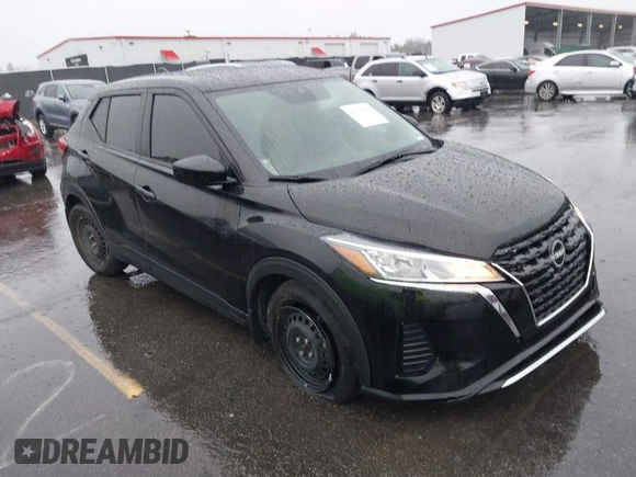 2023 Nissan Kicks S with VIN 3N1CP5BV9PL540140, listed as a IAAI auction lot 41701830 with 28,156 mi miles. Bid and sale history available at carsss.com. Image 1.