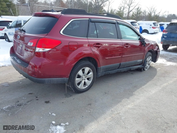 2011 Subaru Outback 3.6R Limited Pwr Moon with VIN 4S4BRDKC2B2401324, listed as a IAAI auction lot 41544190 with 122,015 mi miles. Bid and sale history available at carsss.com. Image 4.