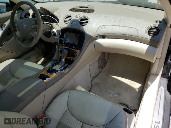2006 Mercedes-Benz SL 500 with VIN WDBSK75F06F109541, listed as a Copart auction lot 61430545 with 106,428 mi miles and Salvage title. Bid and sale history available at DreamBid. Image 8.