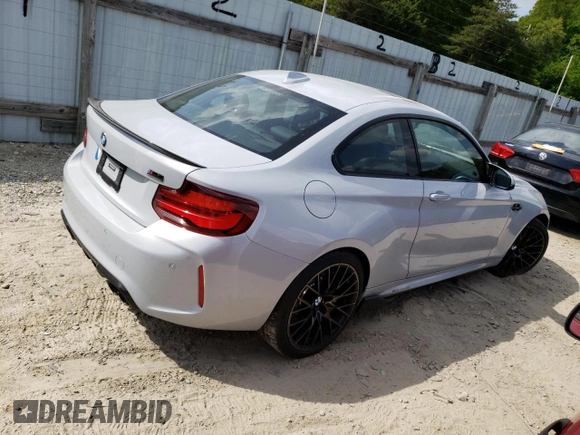 2020 BMW M2 Competition with VIN WBS2U7C0XL7E72294, listed as a Copart auction lot 50471923 with 12,531 mi miles. Bid and sale history available at carsss.com. Image 3.