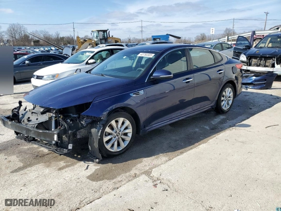 2018 Kia Optima LX with VIN 5XXGT4L32JG272312, listed as a Copart auction lot 43780305 with 71,456 mi miles and Salvage Title. Bid and sale history available at carsss.com. Image 1.