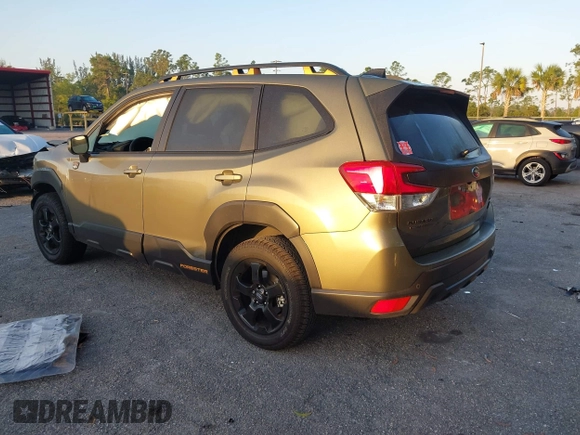 2024 Subaru Forester Wilderness with VIN JF2SKAJC8RH525194, listed as a IAAI auction lot 41697885 with 4,755 mi miles. Bid and sale history available at carsss.com. Image 3.