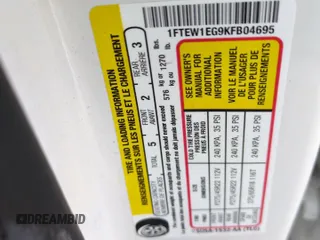 2019 Ford F-150 Limited with VIN 1FTEW1EG9KFB04695, listed as a Copart auction lot 47991505 with 89,588 mi miles and Salvage Title. Bid and sale history available at carsss.com. Image 12.