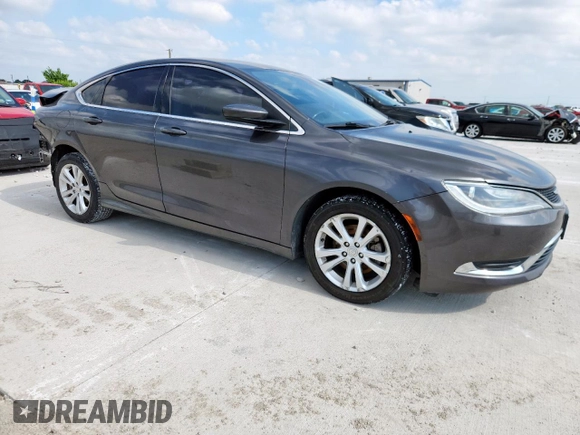 2015 Chrysler 200 Limited with VIN 1C3CCCAB8FN660082, listed as a Copart auction lot 58860255 with 145,603 mi miles and Salvage title. Bid and sale history available at DreamBid. Image 4.