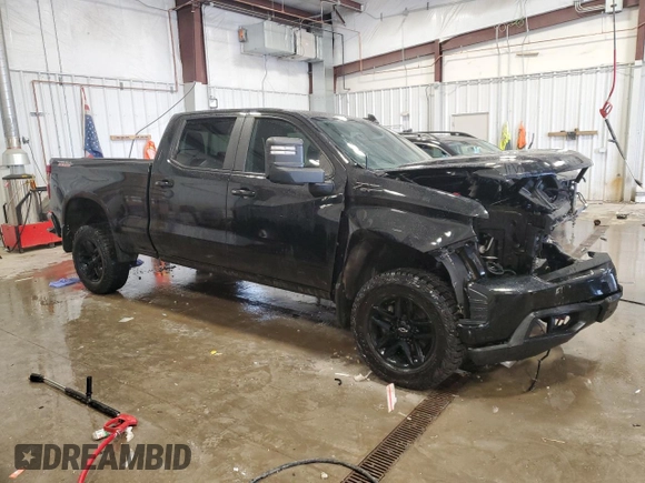 2021 Chevrolet Silverado 1500 LT Trail Boss with VIN 1GCPYFEL4MZ105042, listed as a Copart auction lot 47009735 with Not Provided miles and Non Repairable. Bid and sale history available at DreamBid. Image 4.