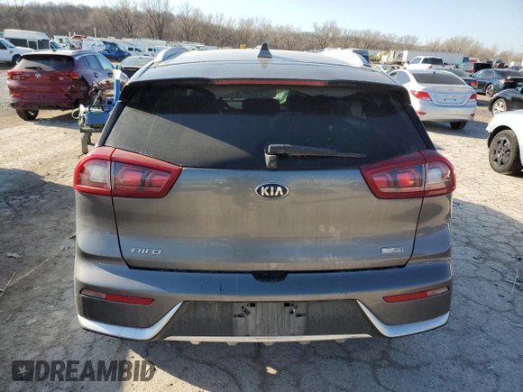 2017 Kia Niro LX with VIN KNDCB3LC8H5092455, listed as a Copart auction lot 48002805 with 107,217 mi miles and Salvage Title. Bid and sale history available at carsss.com. Image 6.