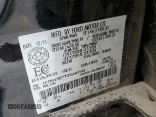 2016 Ford F-350 Platinum with VIN 1FT8W3BT7GEA41183, listed as a Copart auction lot 50592115 with 152,517 mi miles and Salvage Title. Bid and sale history available at DreamBid. Image 12.