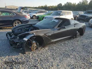 2019 Chevrolet Corvette 1LT with VIN 1G1YB2D73K5123693, listed as a Copart auction lot 75279184 with 0 mi miles and Salvage Title. Bid and sale history available at carsss.com. Image 1.