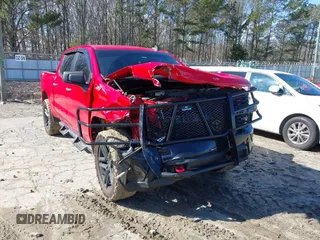 2021 Chevrolet Silverado 1500 Custom Trail Boss with VIN 1GCPYCEF6MZ374961, listed as a IAAI auction lot 41450188 with 41,605 mi miles and . Bid and sale history available at DreamBid. Image 6.