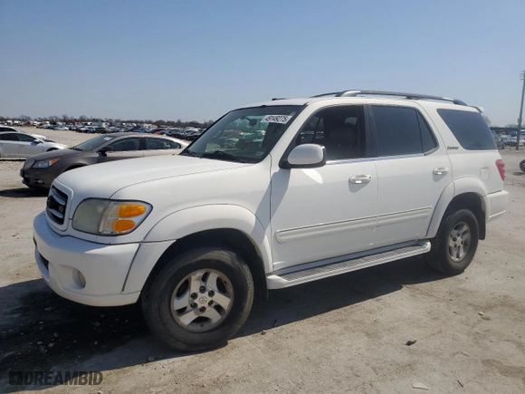 2001 Toyota Sequoia Limited with VIN 5TDBT48A71S016439, listed as a Copart auction lot 49149275 with 0 mi miles and Salvage Title. Bid and sale history available at carsss.com. Image 1.