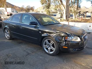 2007 Audi A4 2.0T with VIN WAUAF78E37A282115, listed as a IAAI auction lot 41402016 with 121,664 mi miles. Bid and sale history available at carsss.com. Image 1.