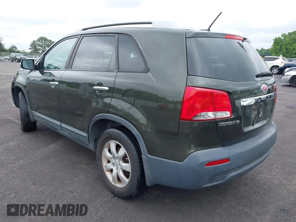 2011 Kia Sorento LX with VIN 5XYKT4A27BG139742, listed as a IAAI auction lot 42220847 with 240,172 mi miles and . Bid and sale history available at carsss.com. Image 3.