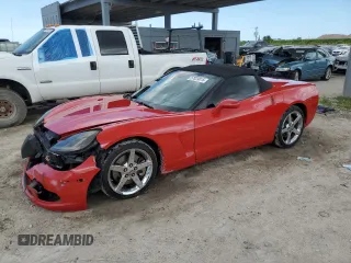 2008 Chevrolet Corvette with VIN 1G1YY36W185103010, listed as a Copart auction lot 57029015 with 70,589 mi miles and Salvage title. Bid and sale history available at DreamBid. Image 1.