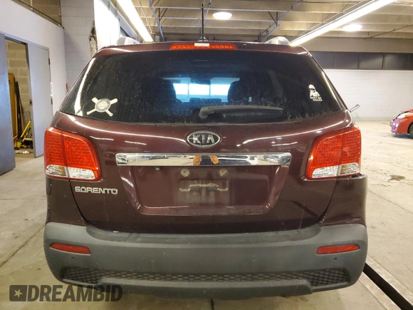 2013 Kia Sorento LX with VIN 5XYKT4A69DG357221, listed as a Copart auction lot 41734095 with 115,261 mi miles and Clean Title. Bid and sale history available at carsss.com. Image 6.